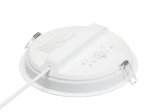 Montuojamas šviestuvas panelė PHILIPS Meson, įleidžiama, LED 23,5 W, 3000 K, 2450 lm, apvali, baltos sp., 215 mm skersmens