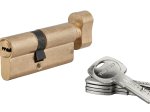 Spynos cilindras SP Tiger 6, su užsuktuku, 5 raktai, žalvarinis, 40x30 mm, 216607