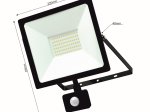 LED prožektorius TOPE Toledosens, su judesio davikliu, 70W, 6300lm, 4000K, IP54