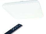 Plafoninis šviestuvas TOPE Sopot, LED 2 x 24W, 3000-6500K, 230V, 4464 lm, kvadratinis, 38 x 38 cm skersmuo, baltos spalvos