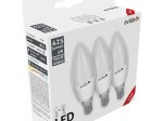 LED lempa AVIDE 5W (=41W), E14 žvakė, NW, 2700K, 220-240V, 425 lm, 15.000 val., 3 vnt.