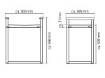 Vonios kėdė RIDDER Zac Xxl, 56,5 x 39,5 x 59 cm, juoda, PU black, PU / aliuminio rėmas, max.svoris 150 kg., A0221010