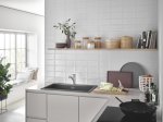 Plautuvės maišytuvas GROHE QUICKFIX START, su ištraukiamu dušeliu, nerūdijančio plieno spalva, 30307DC1