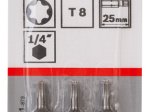 Sukimo antgalis BOSCH Torx, T8/l=25mm 3 vnt.