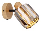 Kryptinis šviestuvas GLOBO Run, E14, 1 x 40W, 230V, aukso sp., 90x167x150 mm