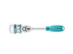 Terkšlinė rankena galvutėms TOTAL, CR-V+Cr-Mo, 1/4" 45T, 158 mm, THT106146
