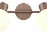 Kryptinis šviestuvas GLOBO Eileen, E27, 2 x 40W, 230V, kavos sp., 300x125x175 mm