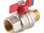 Pilno pralaidumo rutulinis ventilis FERRO Power, trumpa rankena, vidus-išorė, 3/4 "