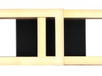 Pakabinamas LED šviestuvas GLOBO Illa, 20W, 230V, 3000K, 2100 lm, sukinėjasi, MDF tamsiai rudas medis, matinės juodos sp., 365 x 105 x 690 mm, 67266D