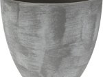 Keraminis lauko vazonas, pilkos sp., 13,5 x 13,5 x 13 cm.
