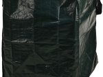 Sulankstomas maišas sodo atliekoms, 390 l, 70 x 70 x 80 cm, 120 g/m,2 su rankenomis, tamsiai žalios sp.