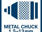Akumuliatorinis smūginis suktuvas BOSCH Professional GSB 18 V-90 C SOLO, 18 V, sukimo momentas 38-90 Nm, be akumuliatoriaus ir kroviklio, 06019K6100