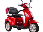 Elektrinis triratis EKOMOTO Vista-1, raudonas, 20 Ah švino rūgšties baterija
