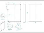 Vonios veidrodis ELITA 60/80, 60 x 80 x 2,05 cm, juodas rėmas 19 mm, 167581