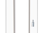 Laminuota durų stakta VOSTER, reguliuojama, su apvadais, kompl. durų varčiai, dešininė, spalva White matt, matmenys 100-140x80x2109mm, 2vnt., 110-140x80x884mm, 1vnt.