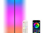 Toršeras G.LUX Gd-Rainbow-F Black, LED 12W, 960 lm, dimeriuojama, keičiamas RGB LED apšvietimas: 78 spalvos,  laikmatis, juodos sp.