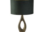 Stalinis naktinis šviestuvas SEARCHLIGHT Bucklow, E27, 1x40W, AXPxG 46x40x40 cm, antikinio žalvario ir žalios sp., EU86531GR