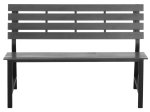 Suolas 4LIVING Luna, 59 x 81 x 125 cm, iki 320 kg,  pilkos spalvos polimediena