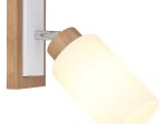 Kryptinis šviestuvas GLOBO Rowena, E27, 1 x 60W, 230V, matinės baltos spalvos, 103 x 250 x 220 mm, 15977-1