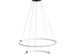 Pakabinamas LED šviestuvas SEARCHLIGHT Revolve, 28,24W, 230V, 3000K, 4057lm, 590 x 590 x 1200 mm, maksmalus aukštis 1500 mm, 40176-2BK