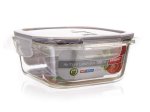 Produktų laikymo indas BANQUET Lora, su dangteliu, stiklinis, 750 ml