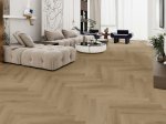Vinilinė grindų danga APEX Herringbone En82108-10 Monaco, 625 x 125 x 6 mm, 2,030 m2/dėž., 33 klasė, V4, su integruotu 1mm IXPE paklotu, ąžuolo spl.