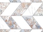 Dekoratyvinės plytelės KAI Elada 4178, 20 x 50 cm, 1,300 m2/dėž., spl.balta, zigzagai