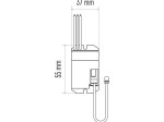 Judesio jutiklis EMOS G1110, IP20, 360 laispsnių, 6 m, 800 W, 230 V, 5s/30s/1min/3min/8min., PIR jutiklis, baltos sp., 55 x 37 x 22 mm
