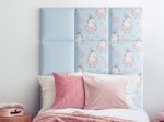 Sienų plokštė PUFFIN Kids Pk, spl. Print Unicorn, 300x300x37 mm, dekoratyvinė, tekstilinė
