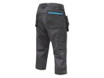 Bridžai HOGERT WORKWEAR Wurnitz, 60% poliesteris, 38% medvilnė, 2% elastanas, pilka spalva, 2XL (56) dydis, CE