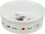 Dubenėlis augintiniams TRIXIE, keraminis, 0,2 l, 12 cm, baltos spalvos 