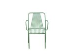 Lauko kėdė NOVELLY HOME MC22305A, iš plieno, su antikorozine danga, sp. šviesiai žalia, 830 x 550 x 580 mm