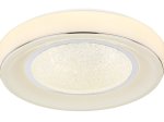 Lubinis LED šviestuvas GLOBO Mickey, 24W, 230V, 2500 lm, 3000-6000K, su pultu, su 2xAAA, dimer., atmintis, chromo sp. žiedas, apvalus, 490x90mm, 483110-24