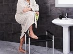 Vonios kėdė RIDDER Zac Xxl, 56,5 x 39,5 x 59 cm, juoda, PU black, PU / aliuminio rėmas, max.svoris 150 kg., A0221010