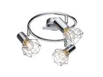 Kryptinis šviestuvas GLOBO Xara I, E14, 3 x 40W, 230V, chromas, 250 x 150 mm, 54802-3