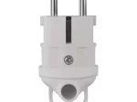 Kištukas EMOS P0039, su įž., kampinis, su kilpa, 3680 W, 250 V~/16 A maks., baltos sp.