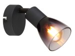 Kryptinis šviestuvas GLOBO 54312-1, 1 x E14, 25W, 230V, dūmų sp. stiklas, 80 x 130 mm