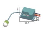 Judesio jutiklis EMOS G1110, IP20, 360 laispsnių, 6 m, 800 W, 230 V, 5s/30s/1min/3min/8min., PIR jutiklis, baltos sp., 55 x 37 x 22 mm