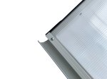 Stogelis STARKEDACH Rodeo, matmenys 6 x 1500 x 700 x 200 mm, lenktas, šv. pilka spalva, skaidrus polikarbonatas