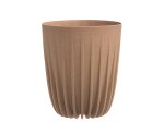Plastikinis lauko vazonas 4Living Mira, rudos sp., 30 x 30 x 36 cm.
