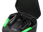 Ausinės STREETZ TWS-115, True Wireless Stereo, 500 mAh, su dėžute, matinės juodos sp.