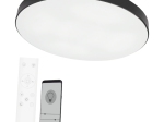 Plafoninis šviestuvas TOPE Boston, LED 2 x 48W, 3000-6500K, 230V, 8563 lm Max, 60 cm skersmuo, juodos spalvos