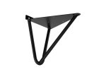Lentynos laikiklis DOMAX HOME, WFG 185 C, spl. juoda, 185x185x4 mm, DMX 520135