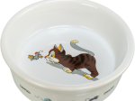 Dubenėlis augintiniams TRIXIE, keraminis, 0,2 l, 12 cm, baltos spalvos 