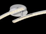 Lubinis vonios šviestuvas GLOBO Jules, LED, 12W, 230V, 3000-4000-6000K, CCT, 720lm, chromo spalvos, akrilo krištolo skaidrumas, atminties funkcija, IP44, 590 x 120 x 105 mm