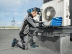 Kelnės HOGERT WORKWEAR Tauber, audinys 92% poliamidas, 8% elastanas, pilka spalva, M (50) dydis, CE