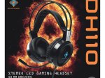 Laidinės žaidimų ausinės DELTACO GAMING GAM-105, LED, veikia su Xbox ir Playstation, juodos sp.