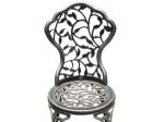 Lauko baldų komplektas 4LIVING Garda, plienas, apkrova iki 110kg, stalas 60x64cm, 2 kėdės 38 x 36 x 83 cm