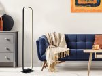 Toršeras GLOBO Silla, LED, 28W, 230V, 3000K, 3320 lm, su kojiniu jung., 1,8 m laidas, matinės juodos sp., 180x230x1300 mm, 67262SB