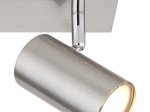 Kryptinis šviestuvas GLOBO Robby, GU10, 3 x 25W, 230V, chromo sp., 410x60x120 mm